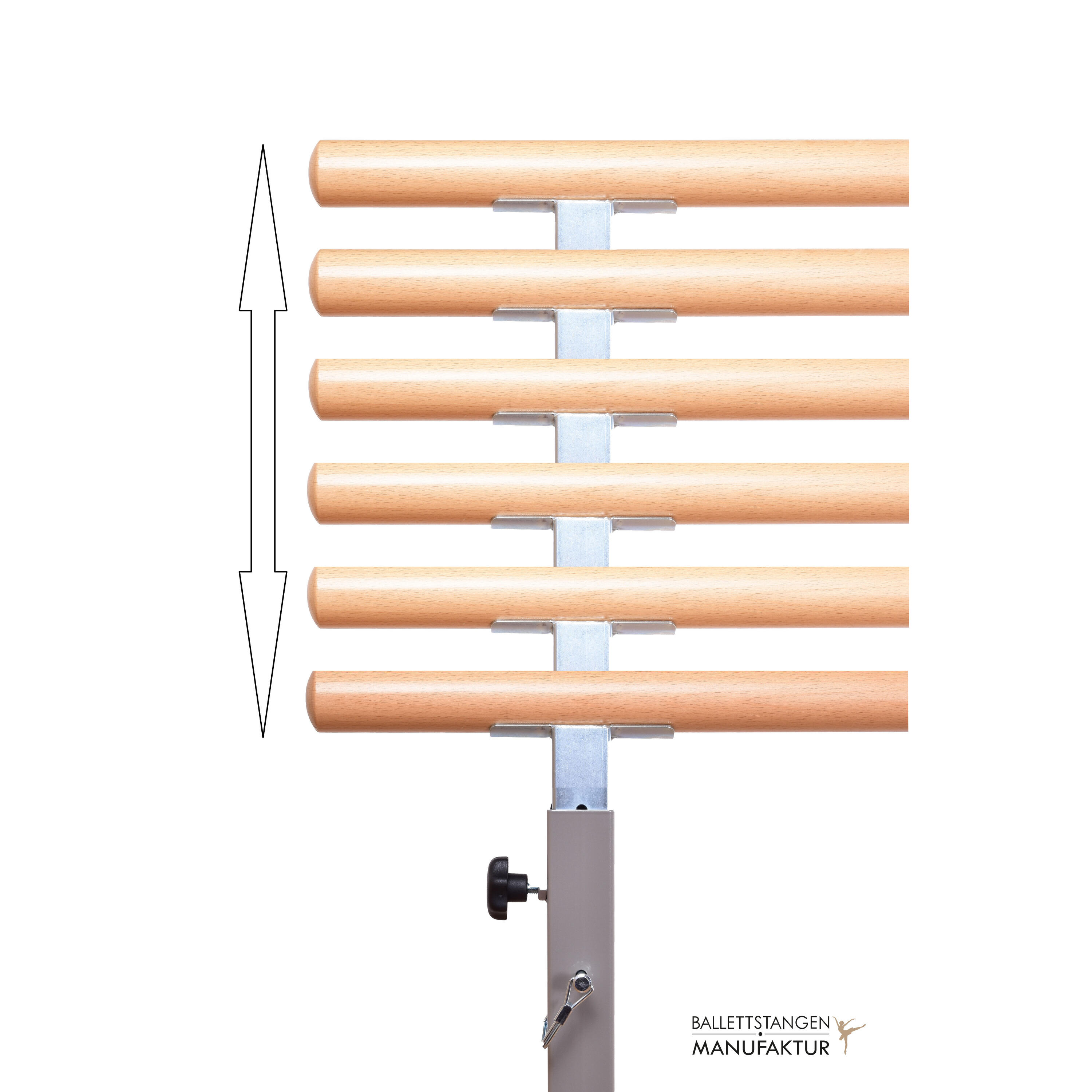 mobile und freistehende Ballettstange "VarioBarre" - 10kg 4/7