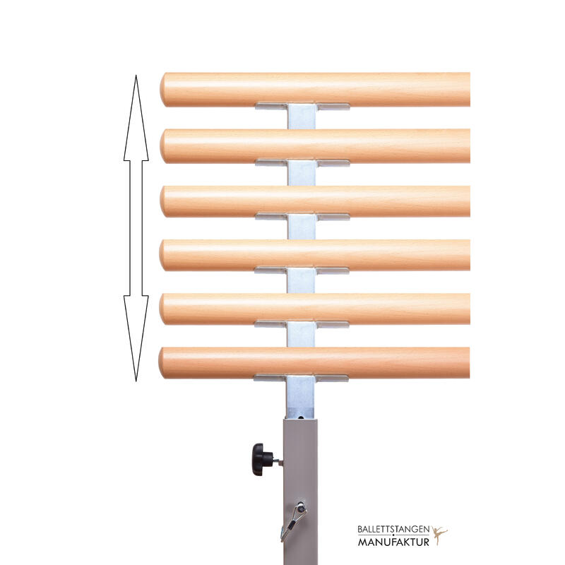 barre de danse classique mobile et indépendante "VarioBarre" - 18kg