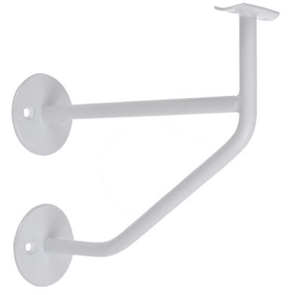 1 x Support de barre de danse classique EXPERT avec double fixation en blanc
