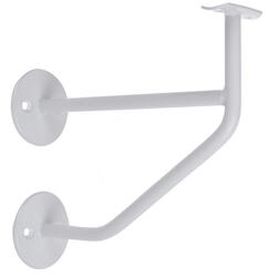 1 x Support de barre de danse classique EXPERT avec double fixation en blanc