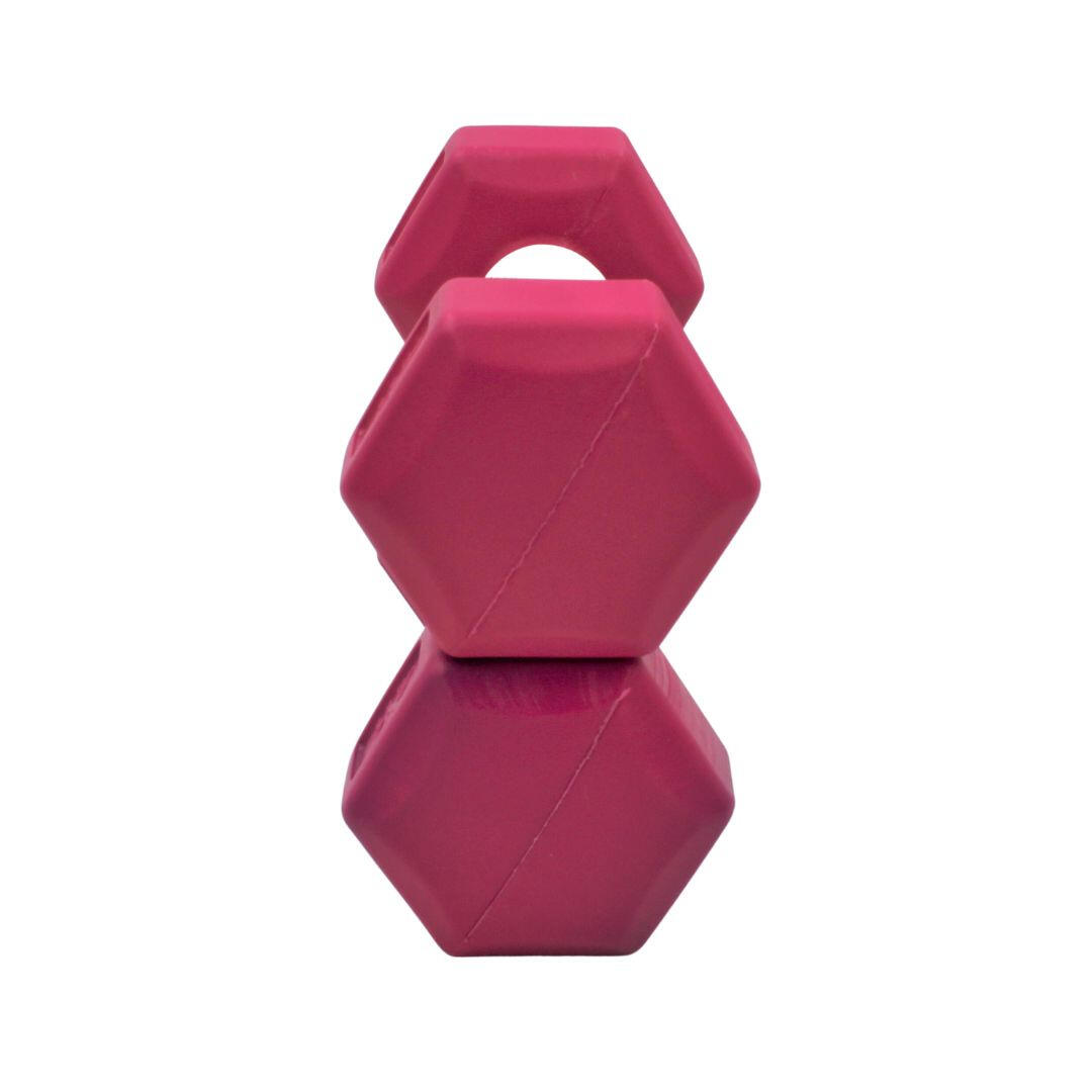 Haltères XQMAX 2x500 g rose en ciment composite hexagonal 4/7
