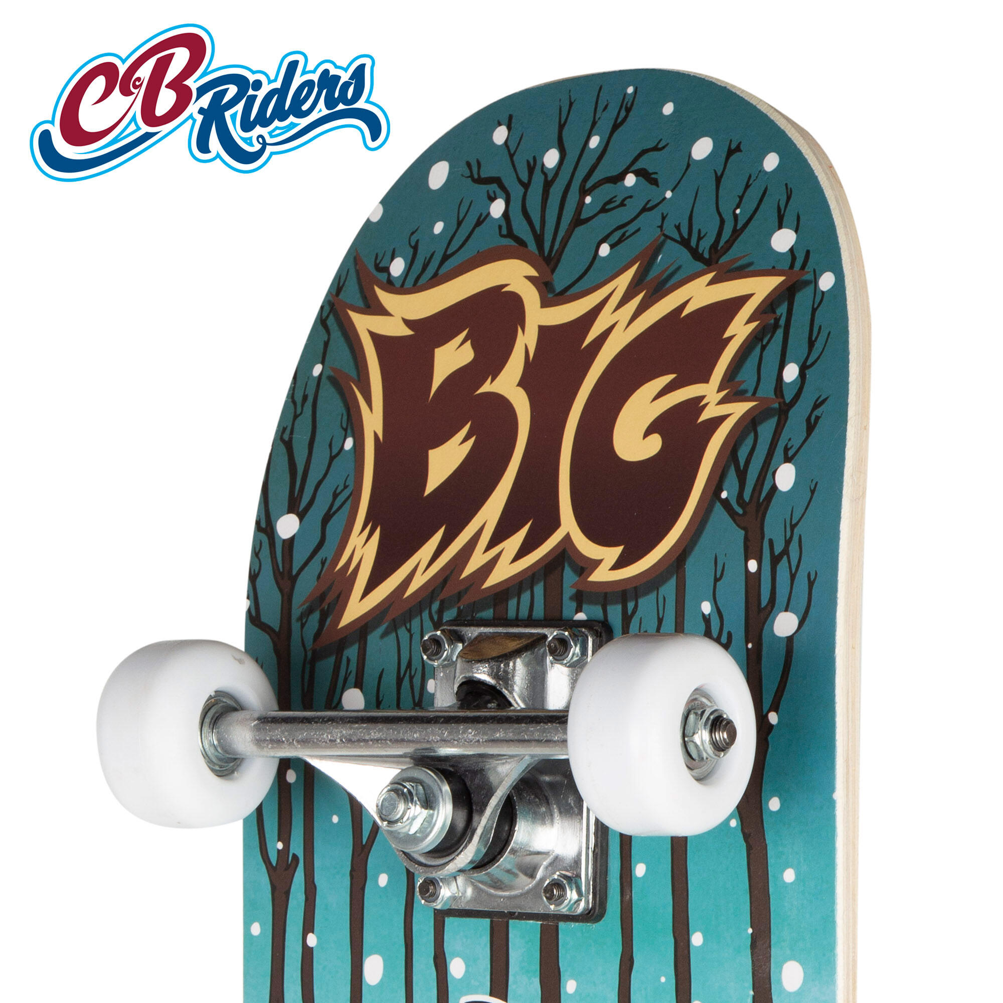 Monopatín madera 79x20 cm & eje de aluminio big foot 3/7