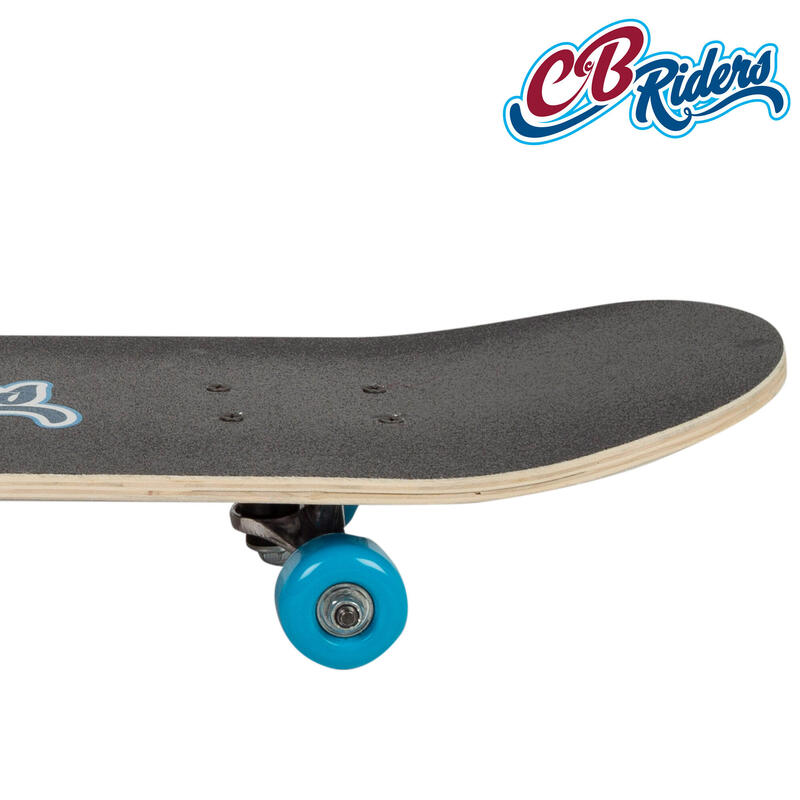 Skateboard en bois Retro 80's avec axe en aluminium 79x20 cm CB Riders