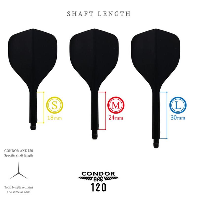 Standardní letky a dlouhé násadky Condor AXE 120