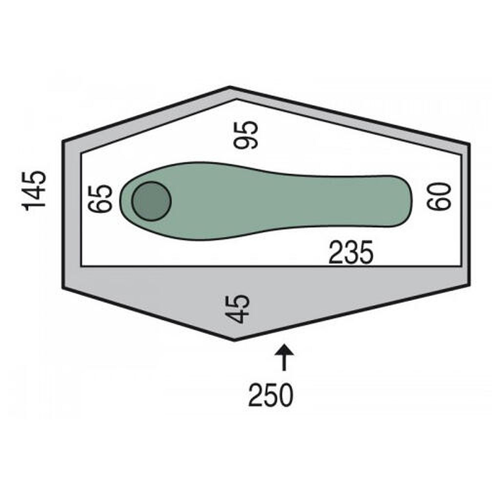 Cort Pinguin Echo 1 DAC, 1 persoana, 1.65 kg, verde