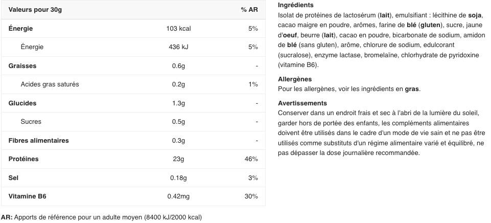Whey isolate - Hydro RAZAN® Optipep® - Biscuit et Gianduja 2/3