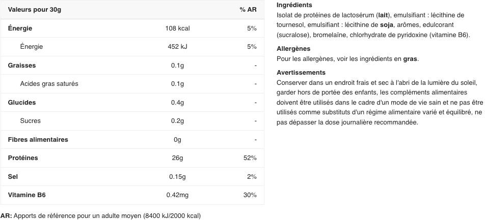 Whey isolate - Iso-Fuji® - Noisette 2/3