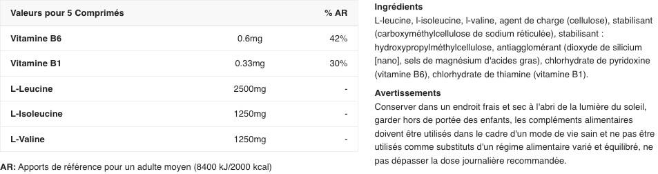 BCAA en comprimés - BCAA Pro - 300 Comprimés 2/3