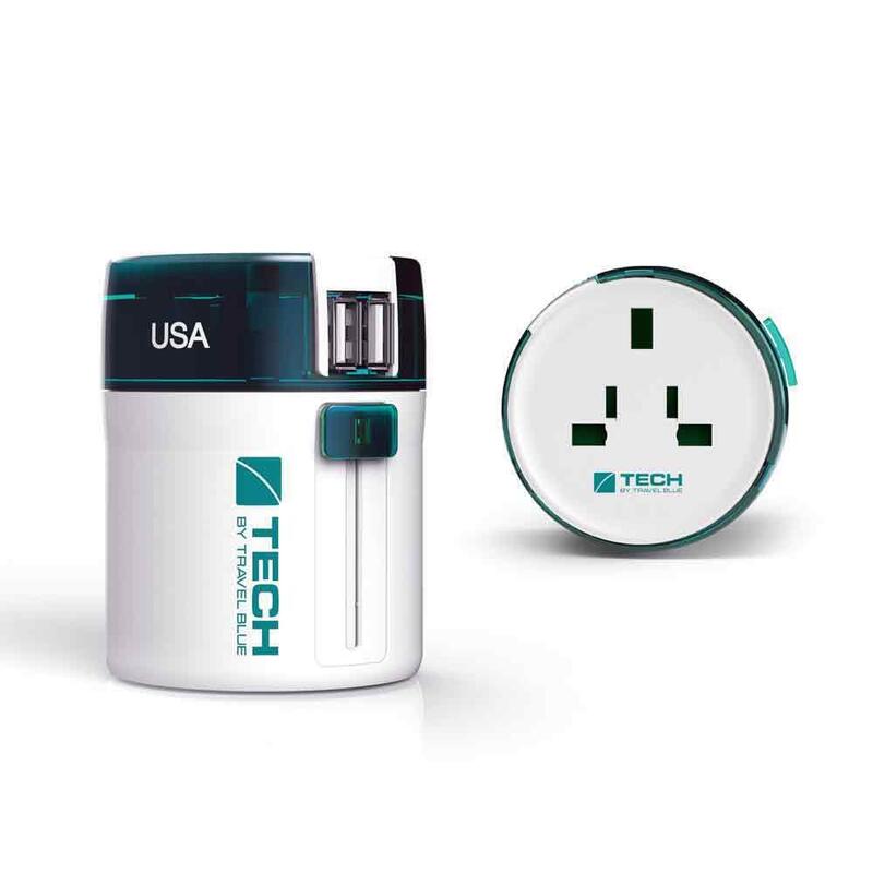 ADAPTADOR MUNDIAL CLAVIJA ELÉCTRICA TODO EN UNO +2USB