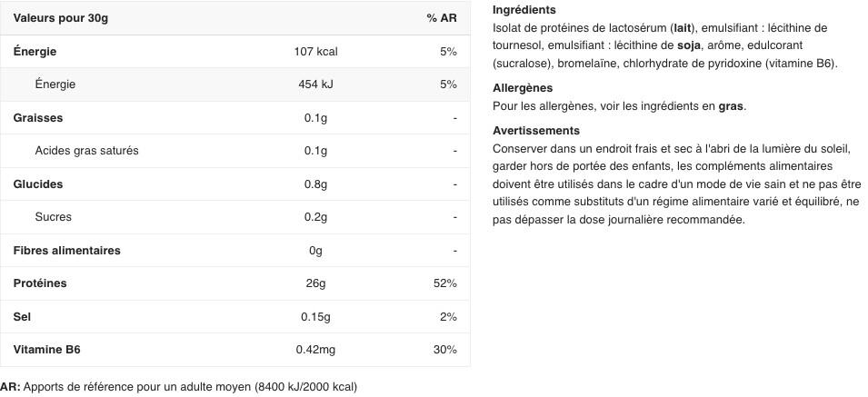 Whey isolate - Iso-Fuji® - Café Expresso 2/3