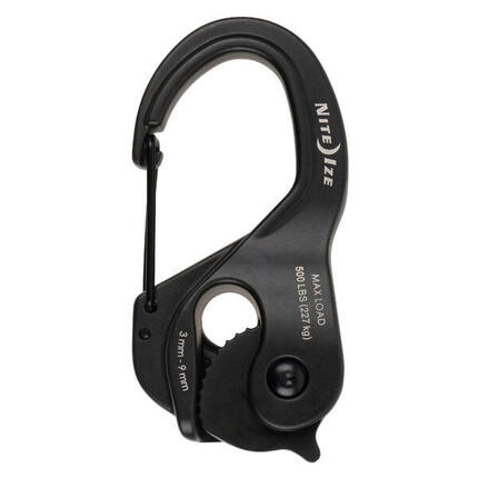 Karabiner Nite Ize CamJam XT Aluminium Seilspanner Groß - schwarz
