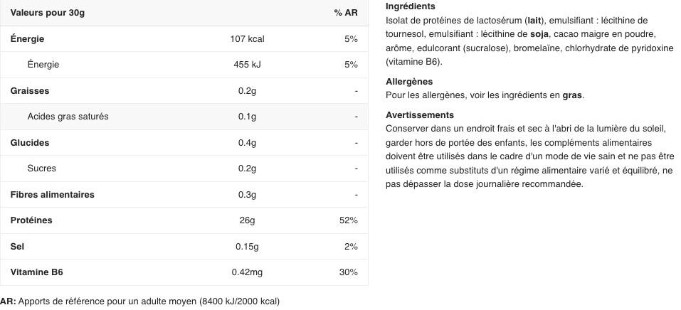 Whey isolate - Iso-Fuji® - Chocolat Gourmand 2/3