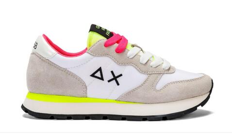 SNEAKERS DA PASSEGGIO PER DONNA - BIANCO FUCSIA WHITE