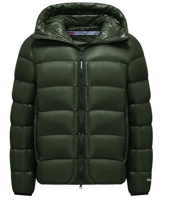 GIUBBOTTO INVICTA DA UOMO COLORE NERO CON CAPPUCCIO GREEN