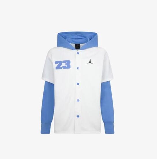 GIACCA JORDAN CON CAPPUCIO RAGAZZO WHITE