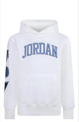 FELPA JORDAN CON CAPPUCCIO RAGAZZO WHITE