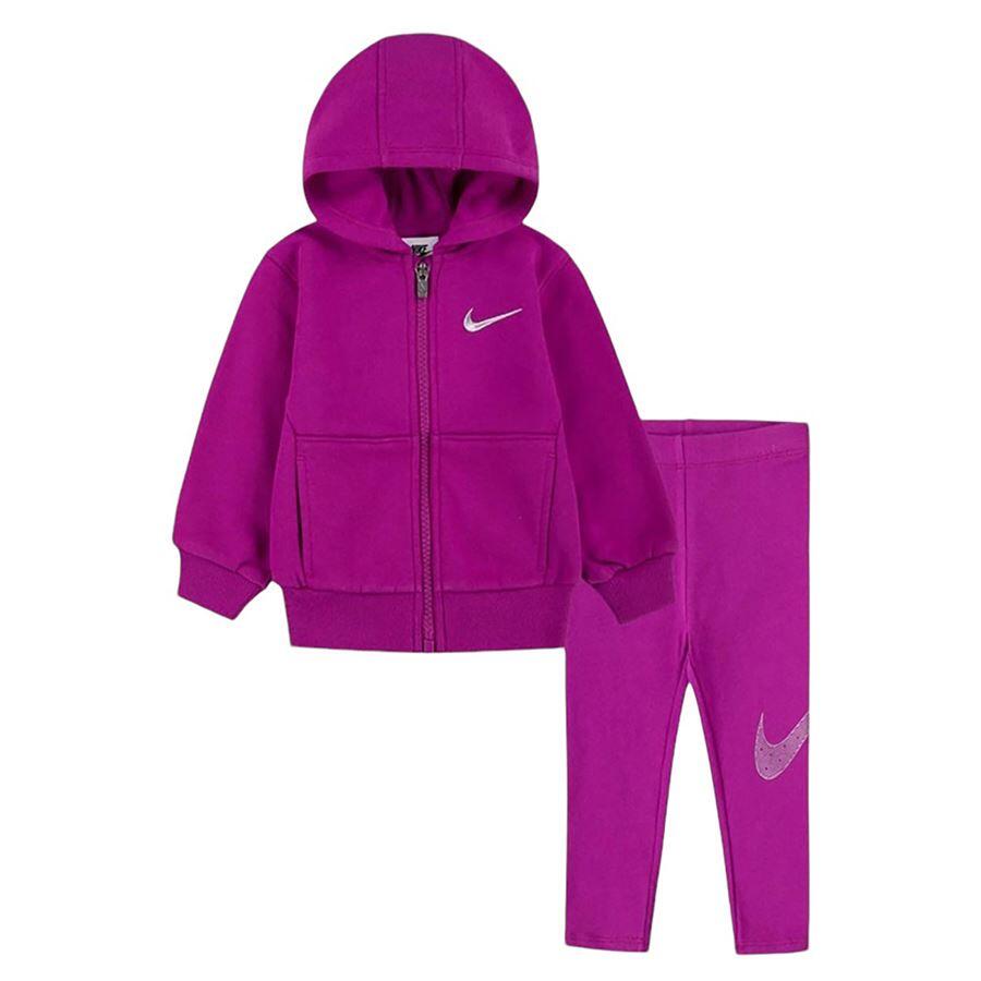 NIKE - COMPLETO CON CAPPUCCIO DA RAGAZZA Violet 1/1
