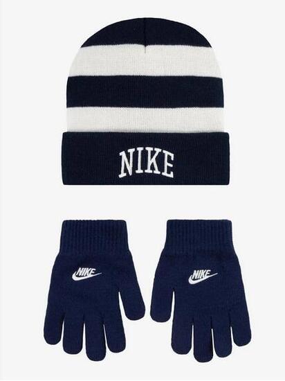 NIKE SET BIMBO GUANTI E BERRETTO BLUE