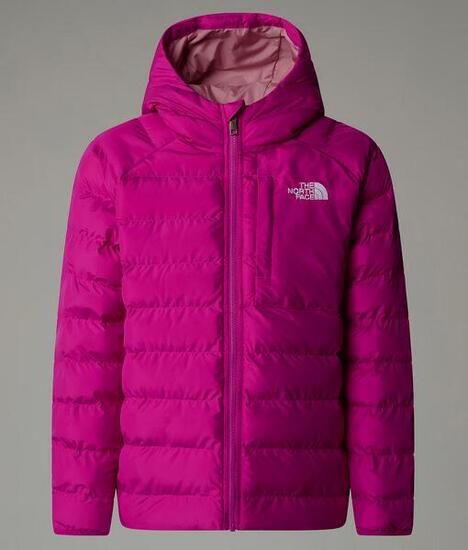 GIUBBOTTO DA RAGAZZA CON CAPPUCCIO COLORE FUCSIA REVERSIBILE Fuchsia