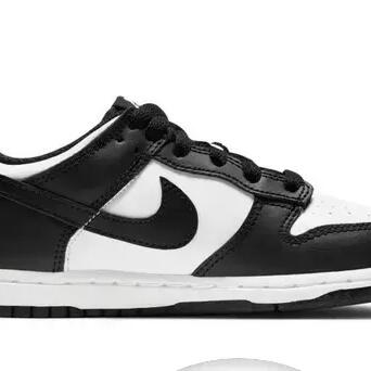 Nike Dunk Low women’s leather sneakers — white and black