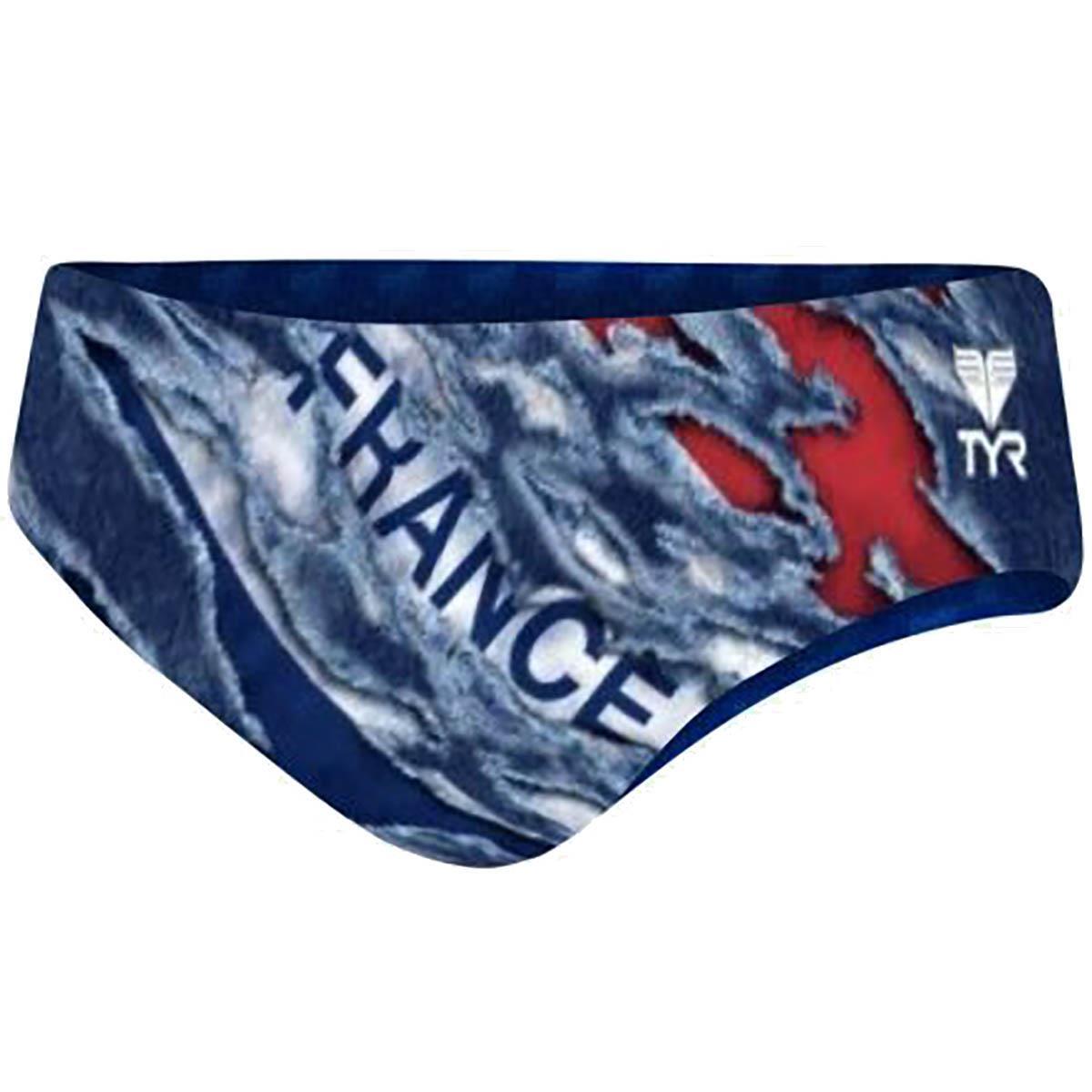 TYR DuraFast All Over Racer Brief - Red/White/Blue 5/6