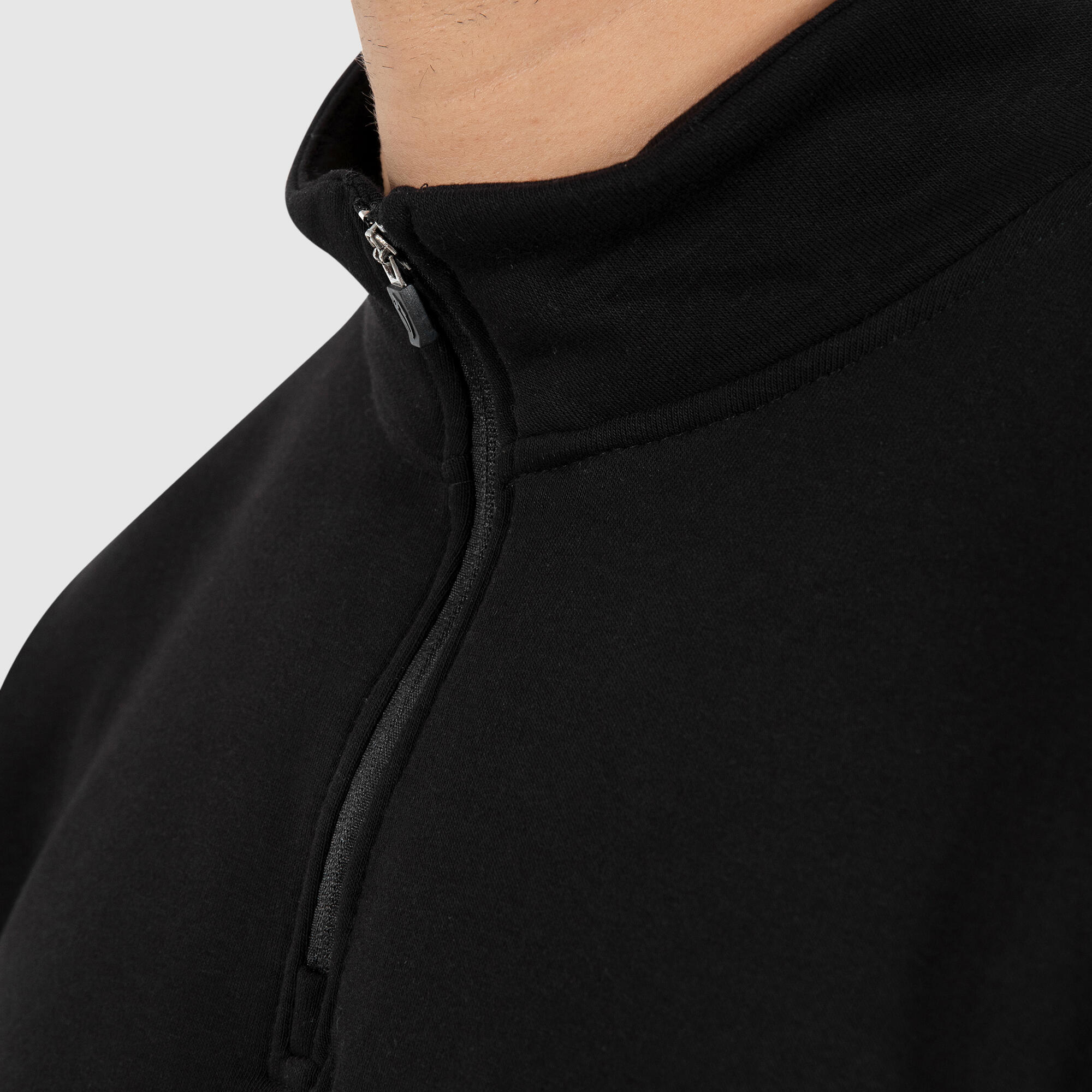 Herren Sweater Half Zip Emilio Schwarz 4/6