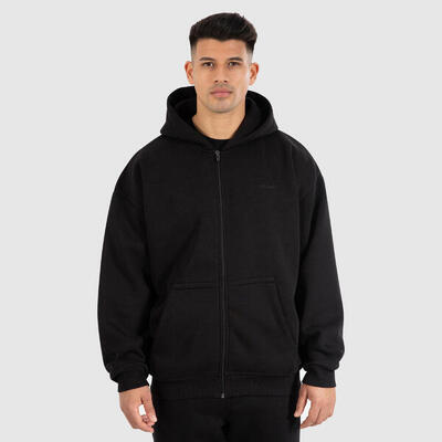 Herren Zip Hoodie Marin Creme