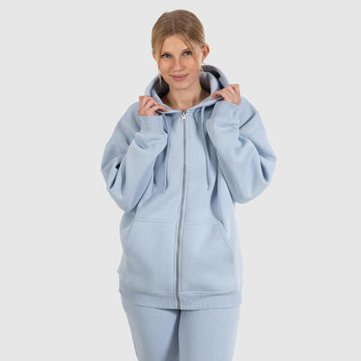 Damen Zip Hoodie Amora Hellblau