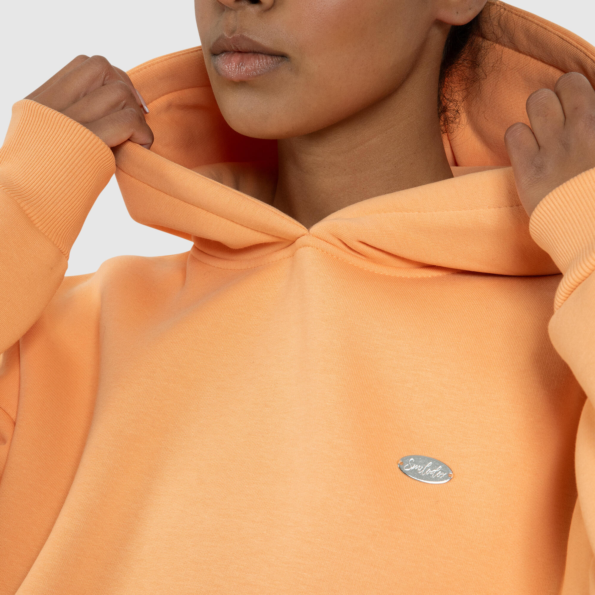 Damen Crop Hoodie Amaya Aprikose 4/6
