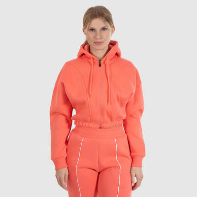 Damen Zip Hoodie Elma Creme