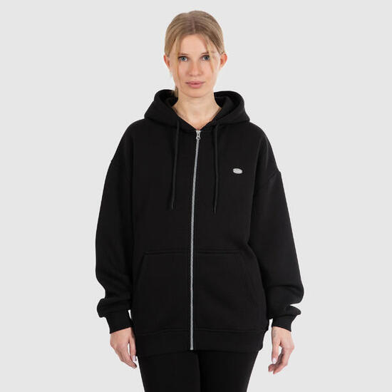 Damen Zip Hoodie Eda Schwarz