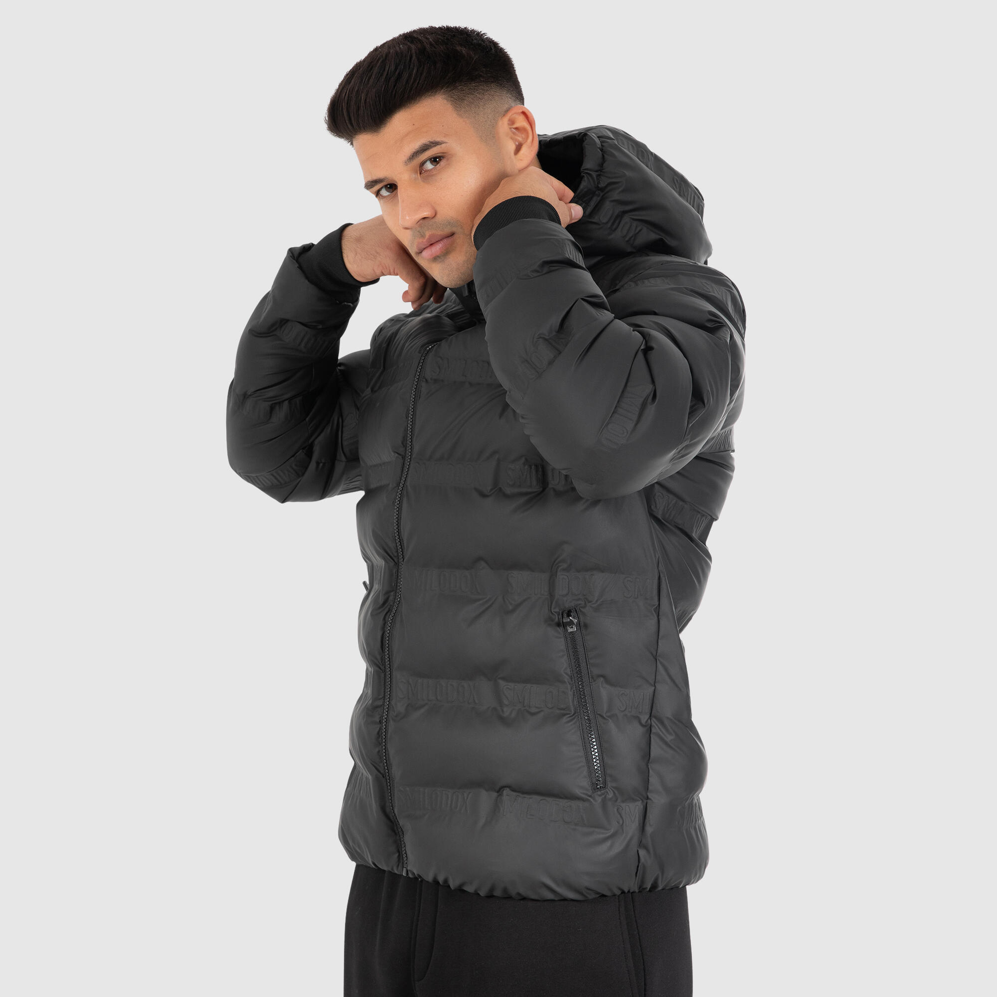 Herren Winterjacke Levi Schwarz 2/6
