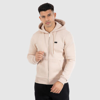Herren Zip Hoodie Nico Hellbraun