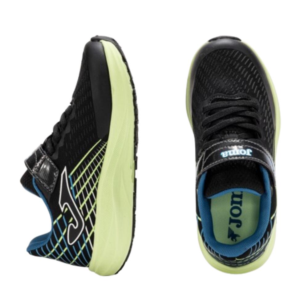 Sapatilhas de corrida Rapaz JOMA SUPER CROSS JR 2531. Preto-limão 4/4