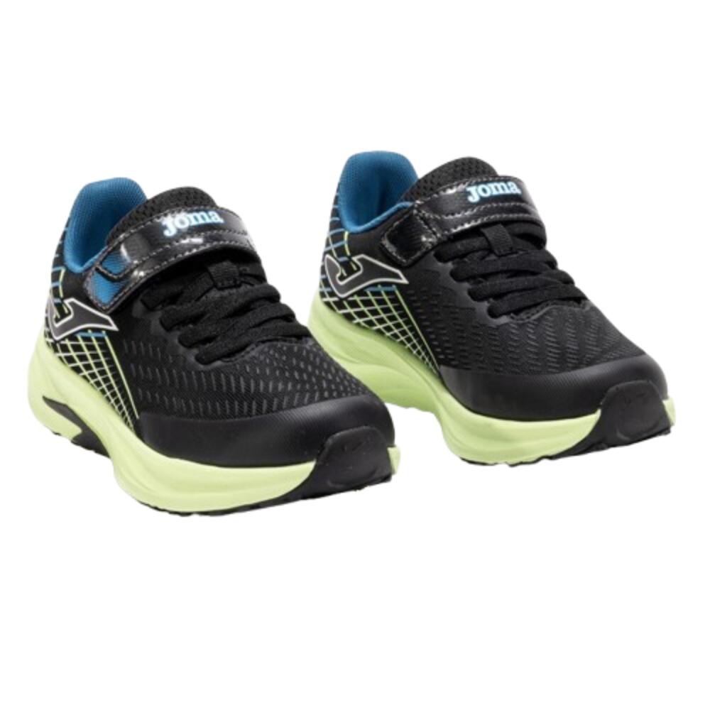 Sapatilhas de corrida Rapaz JOMA SUPER CROSS JR 2531. Preto-limão 2/4