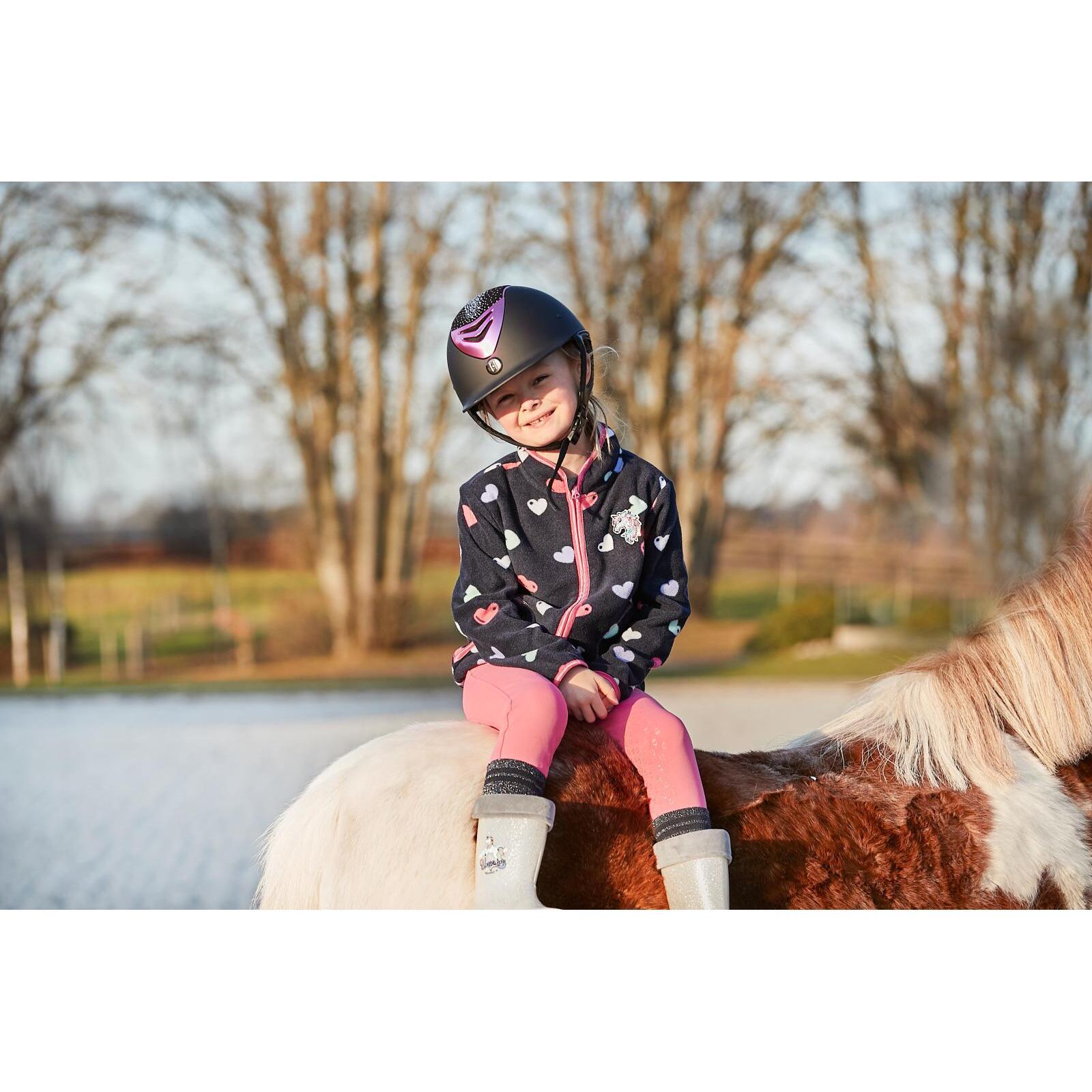 Reitleggings Full Grip, Mädchen Equipage Java 3/7