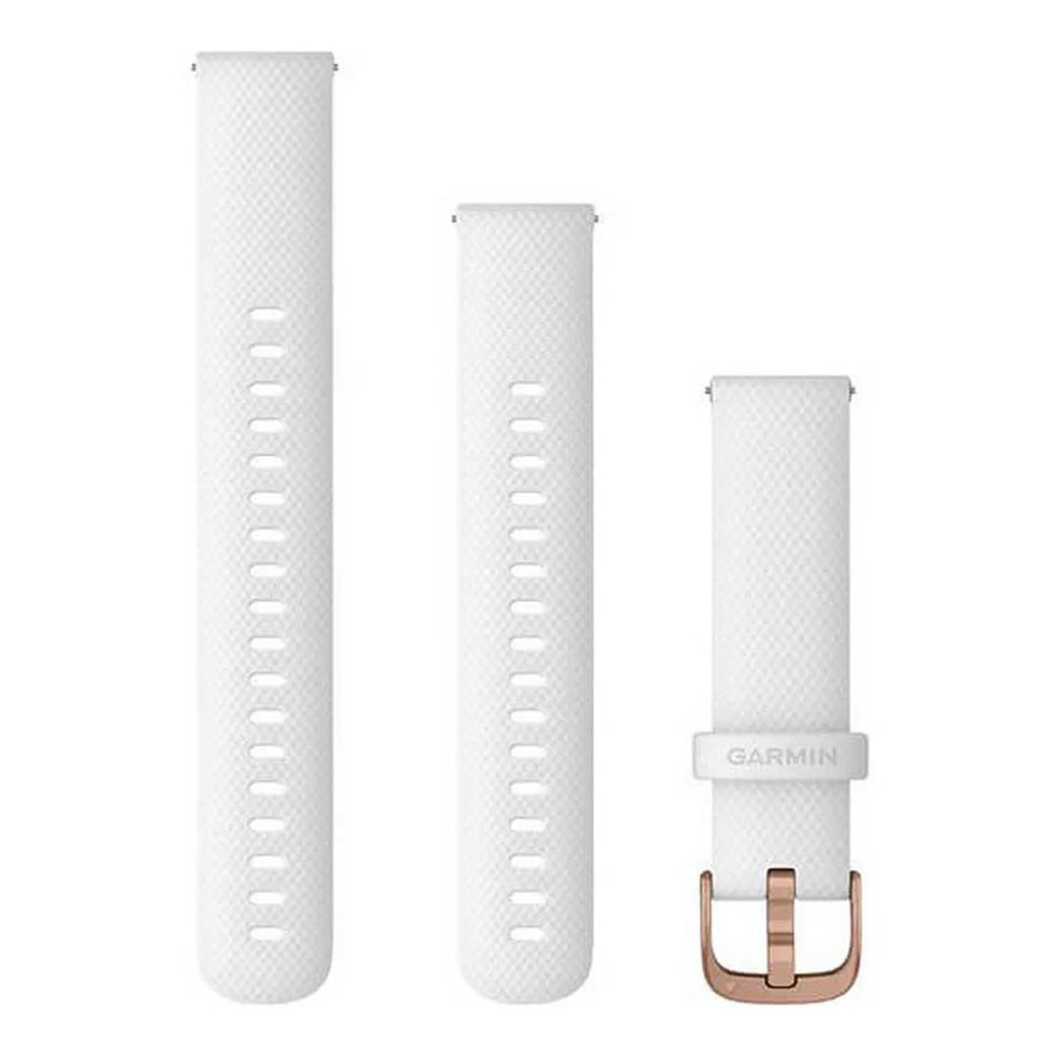 Garmin - Bracelet De Montre En Silicone Garmin Quick Release (18 mm) - Bracelet Montre - Blanc|rose - Taille Unique - Decathlon
