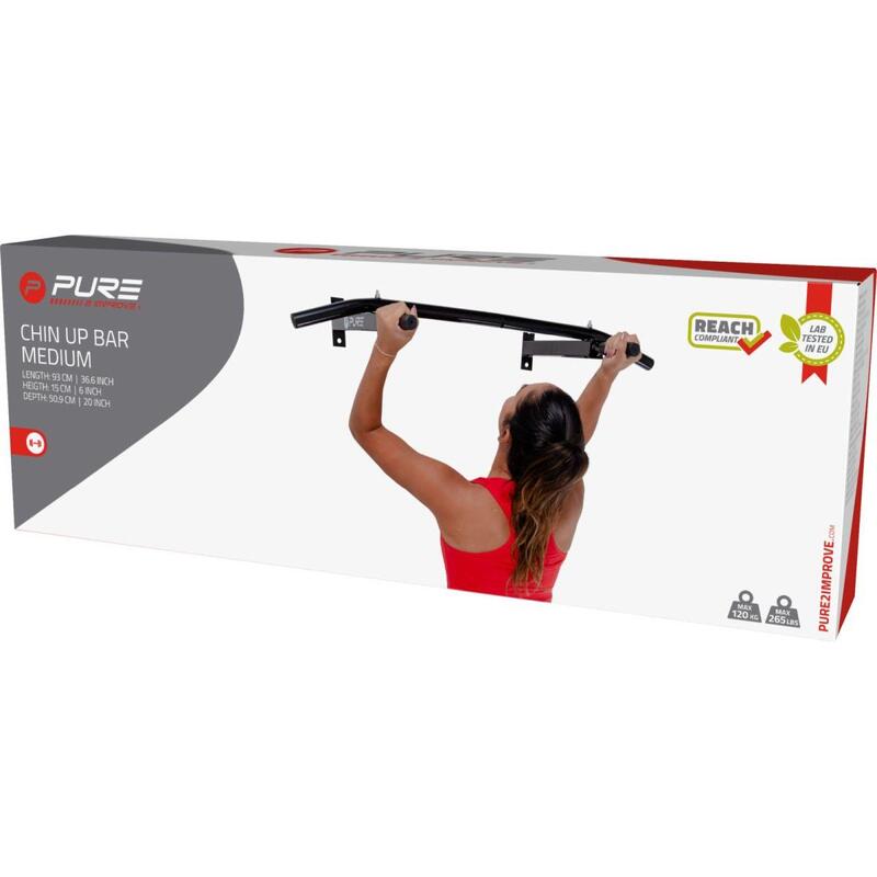 Drążek Pure2improve do podciągania ścienny