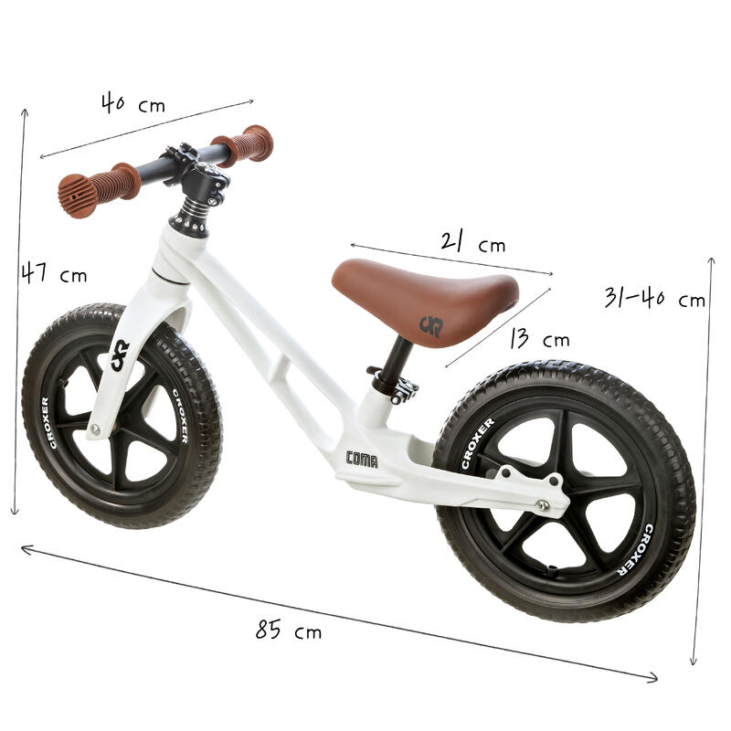 Vélo de cross Coma Blanc/Marron