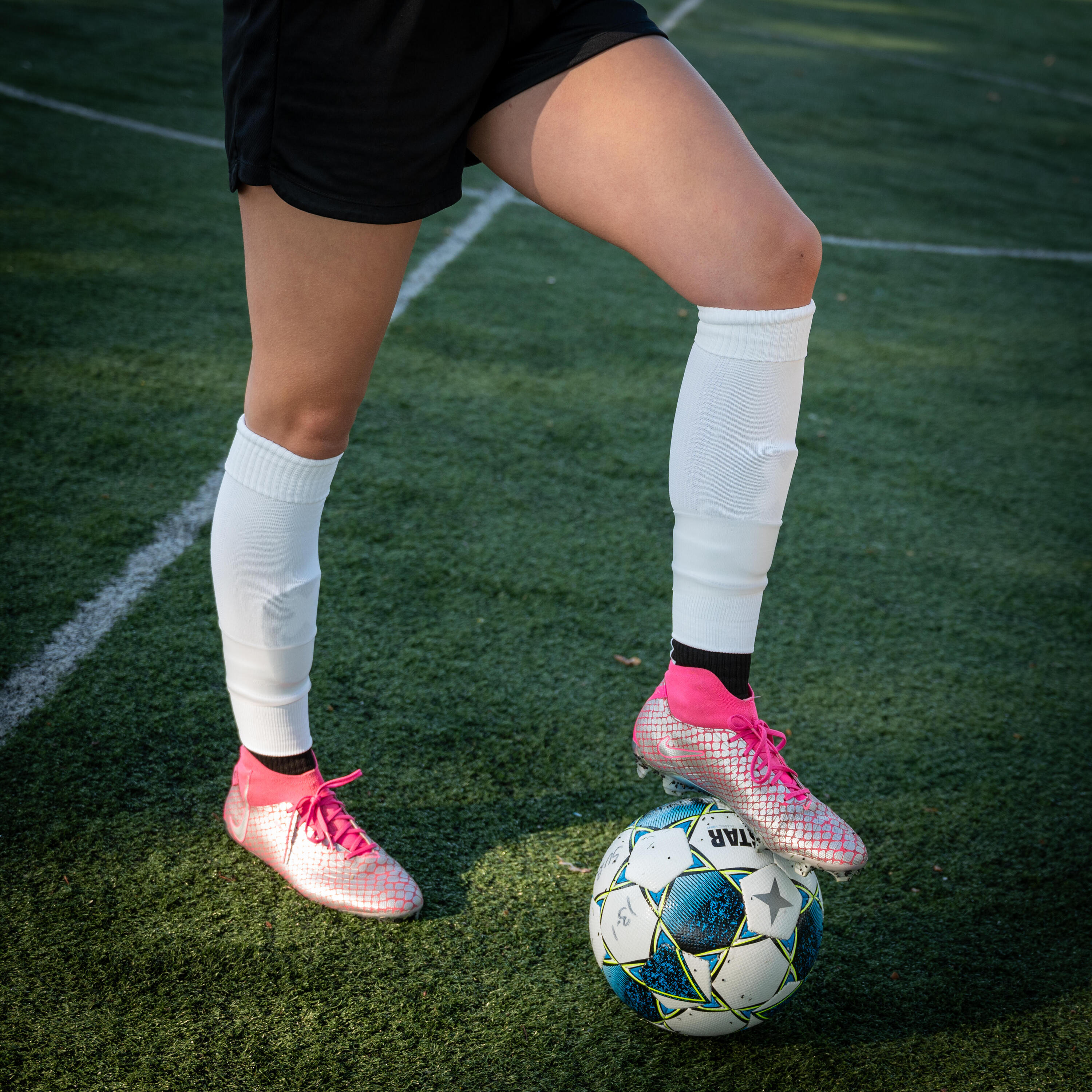 Meias para futebol tubulares sem pé Proskary 155 - 195cm 3/7