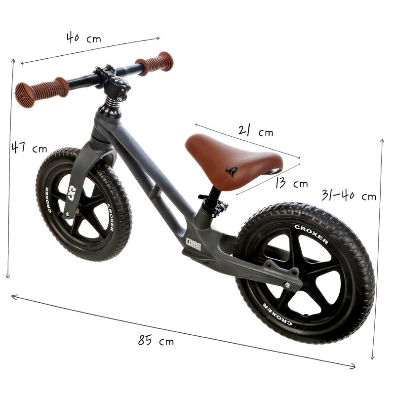 Vélo de cross Coma Gris/Marron