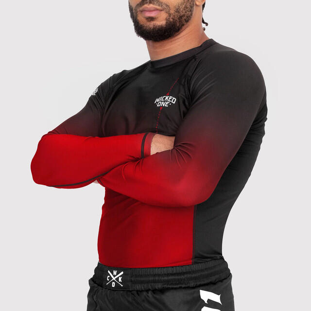 Rashguard - Ghost, schwarz und rot 3/3