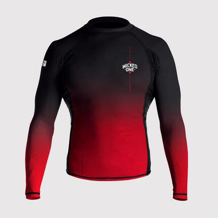 Rashguard - Ghost, schwarz und rot