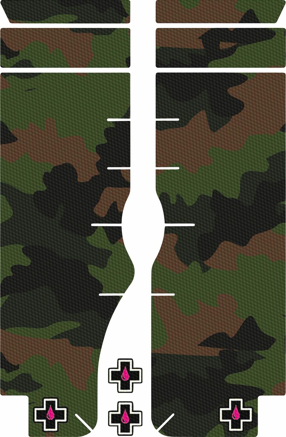 MUC-OFF Vorkbeschermingsset - camo zwart/groen