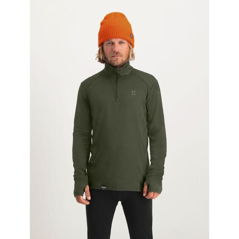 Poederbaas Four Seasons Midlayer Pully Heren Lightweight Groen