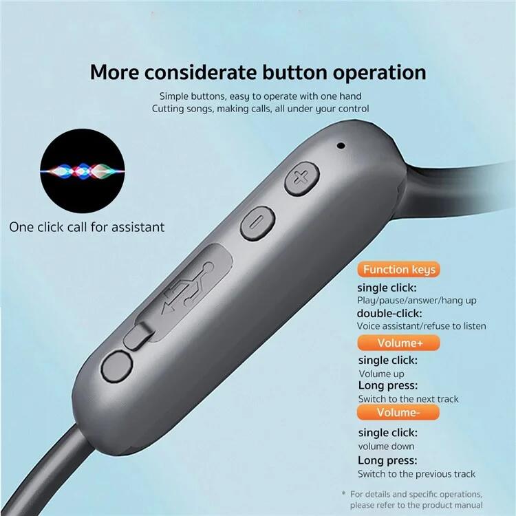 Ecouteur sans fil Bluetooth à port cervical pour extérieur 2/5
