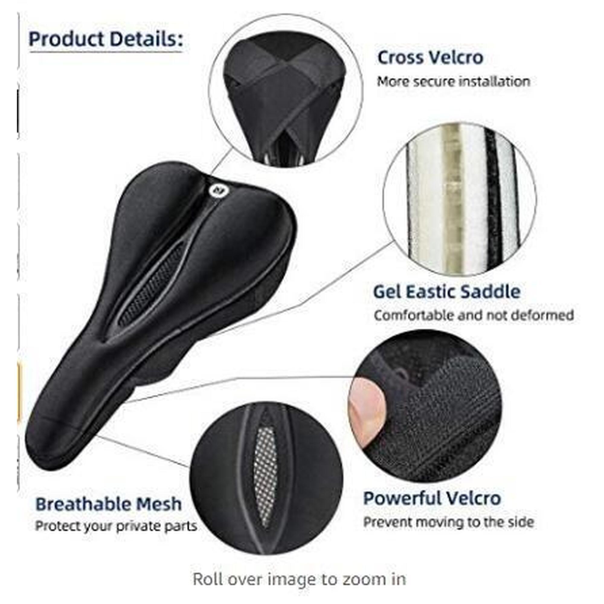 Sa biciclete gel silicon ventilație Lf047-B negru