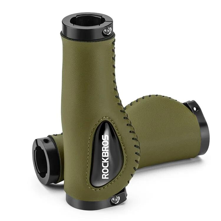 ROCKBROS Paar antislip en schokabsorberende mountainbike handvatten - Groen