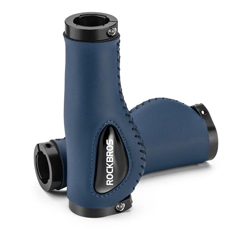 Rockbros - Paire De Poignées De Vélo De Vtt Antidérapantes Et Anti-chocs - Bleu - Poignée - Bleu - Decathlon