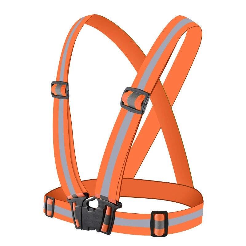 Adjustable Reflective Orange Harness
